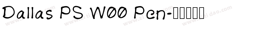 Dallas PS W00 Pen字体转换